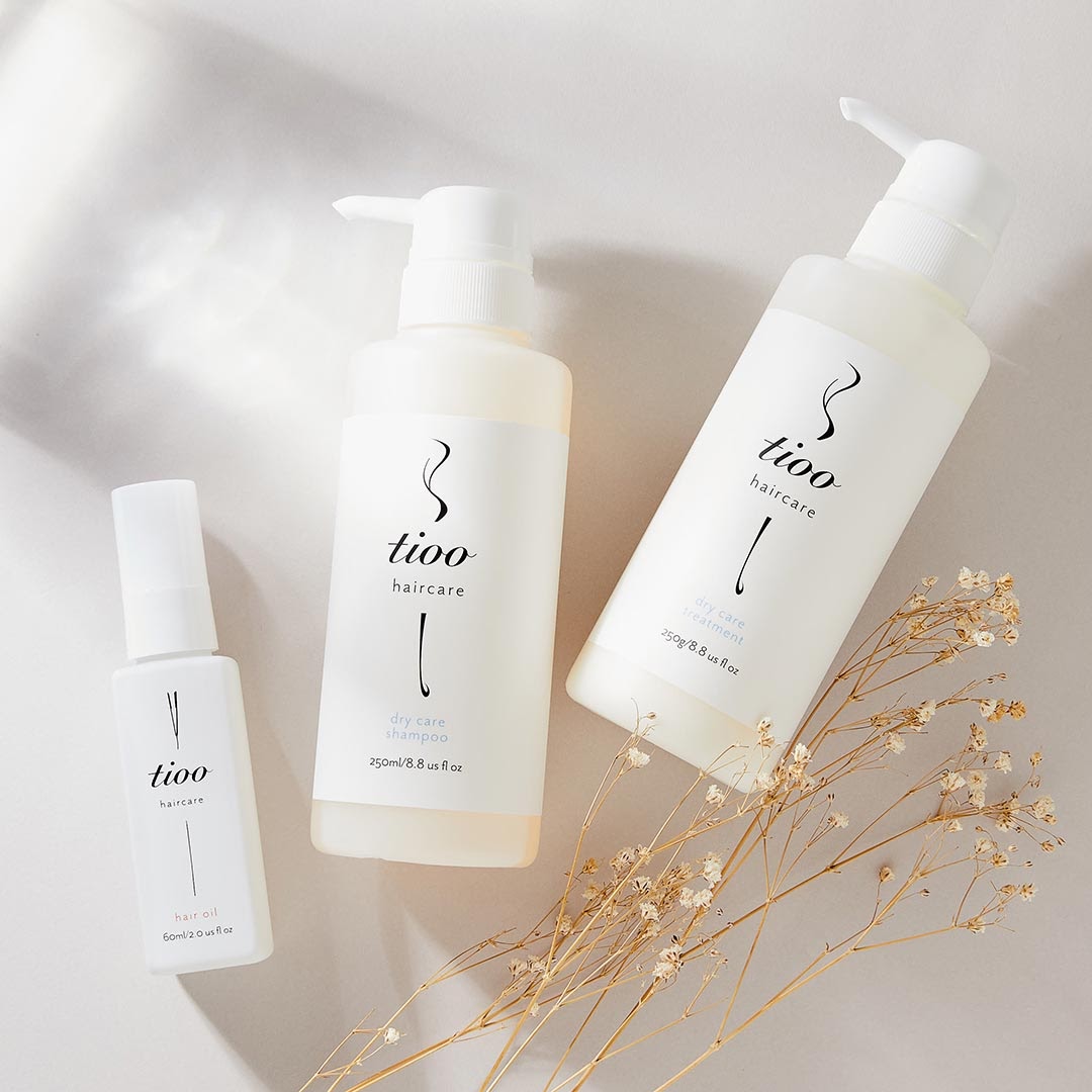 tioo(ティオ)ドライケア シャンプー /トリートメントとヘアオイルセット 香り:フルーツティ